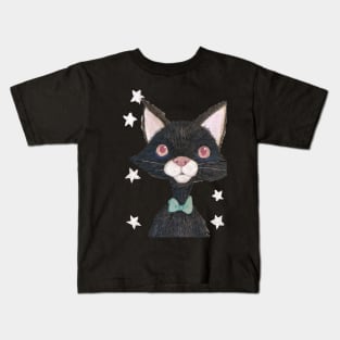 The back cat in the bow tie! Kids T-Shirt